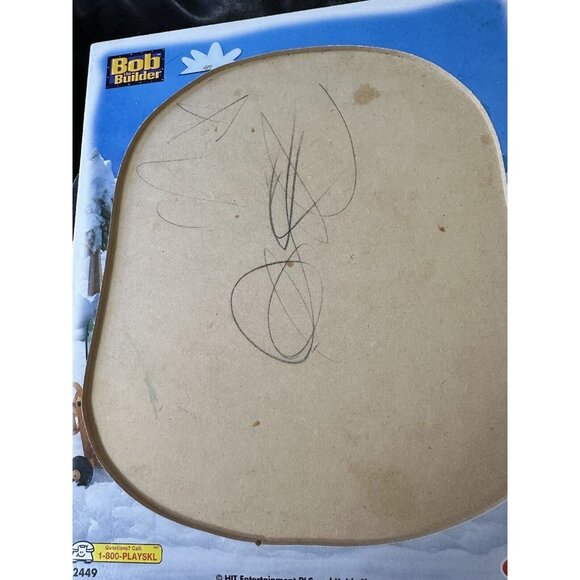 2001 Playskool Toddler Wooden Tray Puzzle Bob the Builder 8 Pieces Vtg Xmas READ - Picture 3 of 8